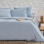 Enza Home Plain Çift Kişilik İndigo Nevresim Takımı