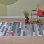 Enza Home Resta Halı, Mavi/Çok Renkli, 2.30 x 2.90