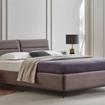Enza Home Riga Başlıklı Baza, (160x200 cm), 16403 Gri
