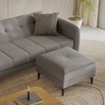 Enza Home Romina Puf - Koyu Gri - 52x52