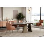 Enza Home Salda Mermer Görünümlü Masa, 160-240x90 cm