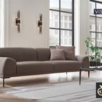 Enza Home Swan 15604 Vizon Buklet Kumaş 3'lü Koltuk