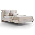 Enza Home Terra 18802 Krem 160x200 cm Başlıklı Karyola