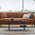 Enza Home Terra 3'lü Kadife Dokulu, 14004 Açık Kiremit Koltuk