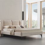 Enza Home Terra 5 Kapaklı Dolap + Yüksek Şifonyer + 2 Adet Komodin + 160x200 cm Başlıklı Karyola