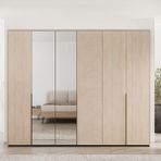 Enza Home Terra 6 Kapaklı Açık Meşe Gardırop