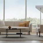 Enza Home Terra Takımı, Keten Dokulu, 16007 Beyaz Koltuk
