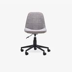 Enza Home Trendy Keten Dokulu Kumaş Mavi Sandalye