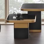 Enza Home Valio 60x42.3 cm Siyah Yan Sehpa