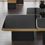 Enza Home Valio Orta Sehpa Siyah, 100x30,3 cm Orta Sehpa