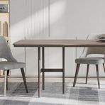 Enza Home Varena 55901 Açık Gri Dokuma Kumaş Sandalye