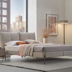 Enza Home Varena Başlıklı Karyola+5 Kapaklı Dolap+2 Adet Şifonyer Komodin