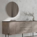 Enza Home Varena GxY 78x78 cm Konsol-Şifonyer Aynası
