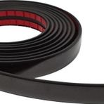 ENZELO 18mm 3d Dekoratif Black Siyah Nikelaj Kalın Şerit Çıta 18mm X 5 Metre