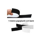 Enzelo 2 cm Yapışkanlı Siyah 1 Metre Cırt Cırtlı Bant