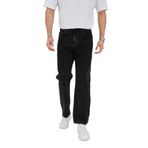 ENZİM JEANS Erkek 100% Pamuk Baggy Kot Pantolon Siyah 31