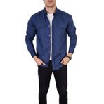 ENZİM JEANS Erkek Kot Gömlek Mavi XL