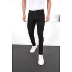 Enzim Jeans Erkek Likralı Skinny Fit Denim Pantolon Dar Paça Günlük Stil Desenli - Siyah - 29
