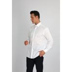Enzo Ferrettı EF11 R 901 Beyaz Non-Iron Çift Kat Iplik, Regular Fıt,erkek Gömlek