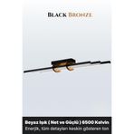 ENZO LIGHT Cosmo Bronz 6500K LED Tavan Avize – Kumandal Dim Edilebilir – Aşağı Işık 30 x 60