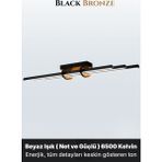 Enzo Light Cosmo Bronz LED Tavan Avize – Kumandal Dim Edilebilir – Aşağı Işık - Beyaz Işık