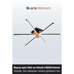 ENZO LIGHT Nova 6 Bronz 6500K LED Tavan Avize – Kumandalı Dim Edilebilir – Aşağı Işık
