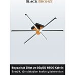 Enzo Light Nova 6 Bronz LED Tavan Avize – Kumandalı Dim Edilebilir – Aşağı Işık - Beyaz Işık