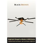 ENZO LIGHT Nova 8 Bronz 4000K LED Tavan Avize – Kumandalı Dim Edilebilir – Aşağı Işık