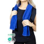 Eoc Teknolojili Çok Yönlü Spor Havlusu Hipoalerjenik, Koku Önleyici Havlu - 30 x 130 cm - Mavi