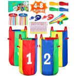 Eocolz Açık Karnaval Oyunları, Çocuklar Yetişkinler için Patates Çuval Çantaları, Yumurta Kaşığı Röle Yarışı, 3 Bacaklı Yarış Grupları, 3 Bacaklı Yarış Grupları, Doğum Günü Partisi Paskalya Sonbahar