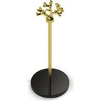 Eocraft Granit Havluluk ve Peçetelik - Siyah - Gold - Yuvarlak Saplı