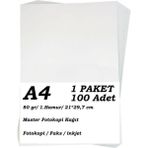 eOfis A4 Fotokopi Kağıdı 100'LÜ Paket 80 Gr.
