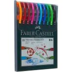 eOfis Faber 1425 0.7 mm İğne Uçlu Tükenmez Kalem 10 Renk 10 Parça Renkli Kalem Seti