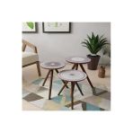 Eon Dekoratif Zigon Sehpa Set (6'LI TABLO HEDİYELİ)