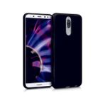 Eonaks Huawei Mate 10 Lite Kılıf Kamera Korumalı Silikon Rubber Arka Kapak - Siyah