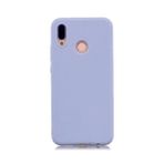 Eonaks Huawei P Smart 2019 Kılıf Kamera Korumalı Silikon Rubber Arka Kapak - Lila