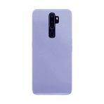 Eonaks Oppo A5 2020 Kamera Korumalı Silikon Rubber Arka Kapak Lila Kılıf