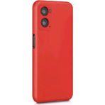 Eonaks Oppo A96 Kamera Korumalı Silikon Rubber Arka Kapak Kırmızı Kılıf