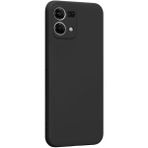 Eonaks Oppo Reno 7 Kamera Korumalı Silikon Rubber Arka Kapak Siyah Kılıf