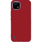 Eonaks Realme C11 2021 Kamera Korumalı Silikon Rubber Arka Kapak Kırmızı Kılıf