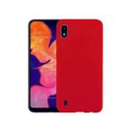 Eonaks Samsung Galaxy A10 Kılıf Kamera Korumalı Silikon Rubber Arka Kapak - Kırmızı