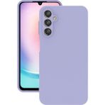 Eonaks Samsung Galaxy A24 Kılıf Kamera Korumalı Silikon Rubber Arka Kapak - Lila