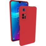 Eonaks TCL 30 Kamera Korumalı Silikon Rubber Arka Kapak Kırmızı Kılıf