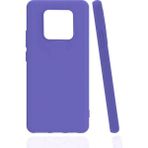 Eonaks Tecno Camon 16 Premier Kamera Korumalı Silikon Rubber Arka Kapak Lila Kılıf