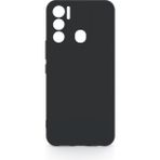 Eonaks Tecno Pova Neo Kamera Korumalı Silikon Rubber Arka Kapak Siyah Kılıf
