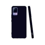 Eonaks Vivo V21E Kamera Korumalı Silikon Rubber Arka Kapak Siyah Kılıf
