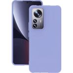 Eonaks Xiaomi 12T Kamera Korumalı Silikon Rubber Arka Kapak Lila Kılıf