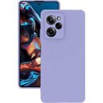 Eonaks Xiaomi Poco X5 Pro 5g Kılıf Kamera Korumalı Silikon Rubber Arka Kapak - Lila