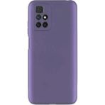 Eonaks Xiaomi Redmi 10 Kamera Korumalı Silikon Rubber Arka Kapak Lila Kılıf