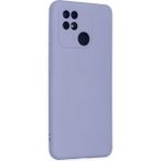 Eonaks Xiaomi Redmi 10C Kamera Korumalı Silikon Rubber Arka Kapak Lila Kılıf
